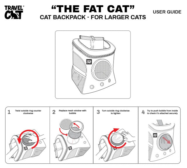 Sac à Dos De Transport Avec Bulle Pour Animaux - Travel Cat