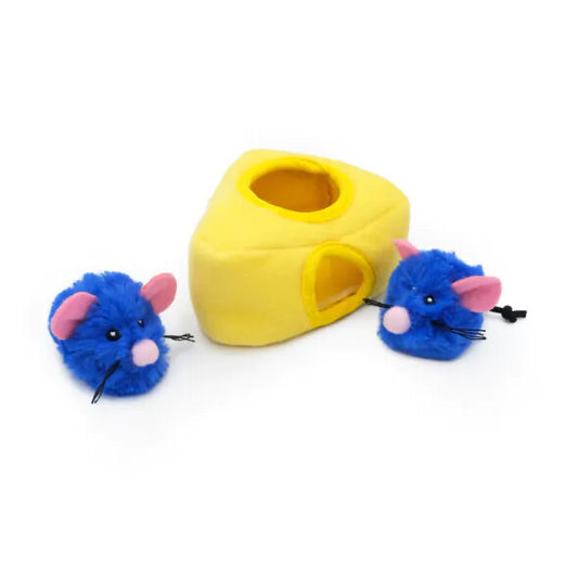 Peluche Interactive En Forme De Fromage Pour Chat - ZippyClaws