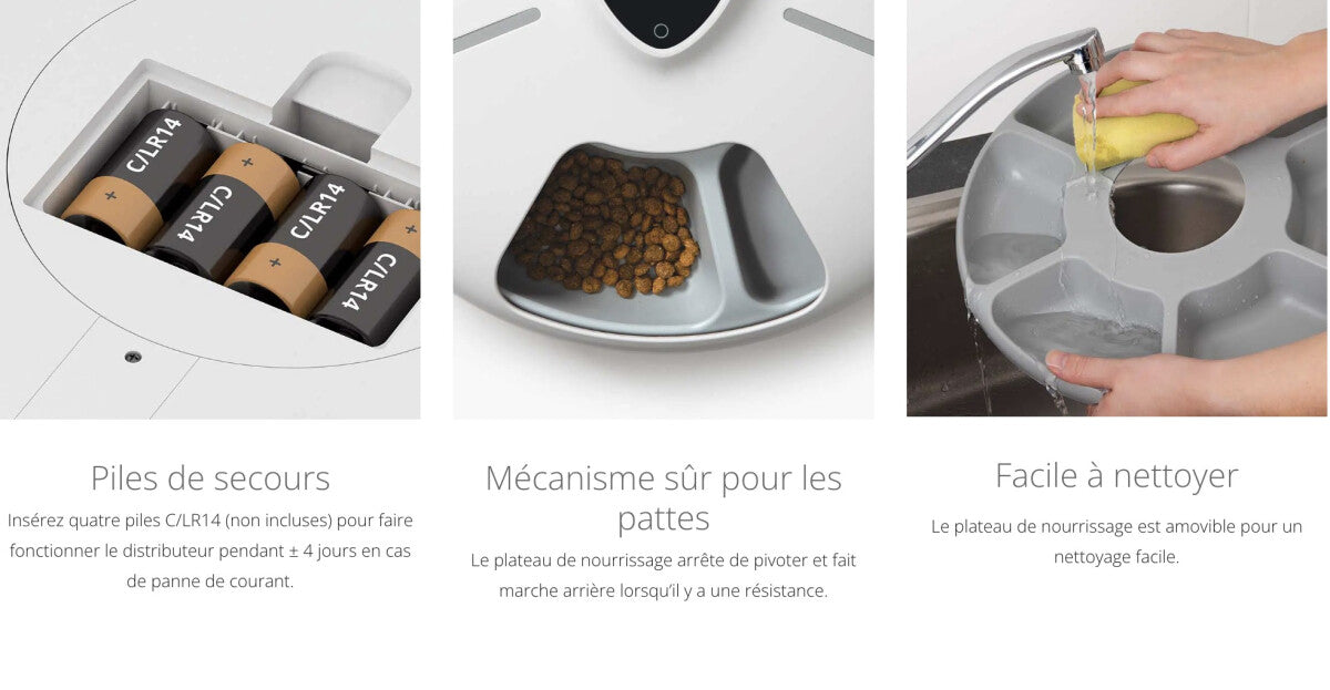 Distributeur Intelligent PIXI 6 Repas Pour Chats Et Petits Chiens - Catit