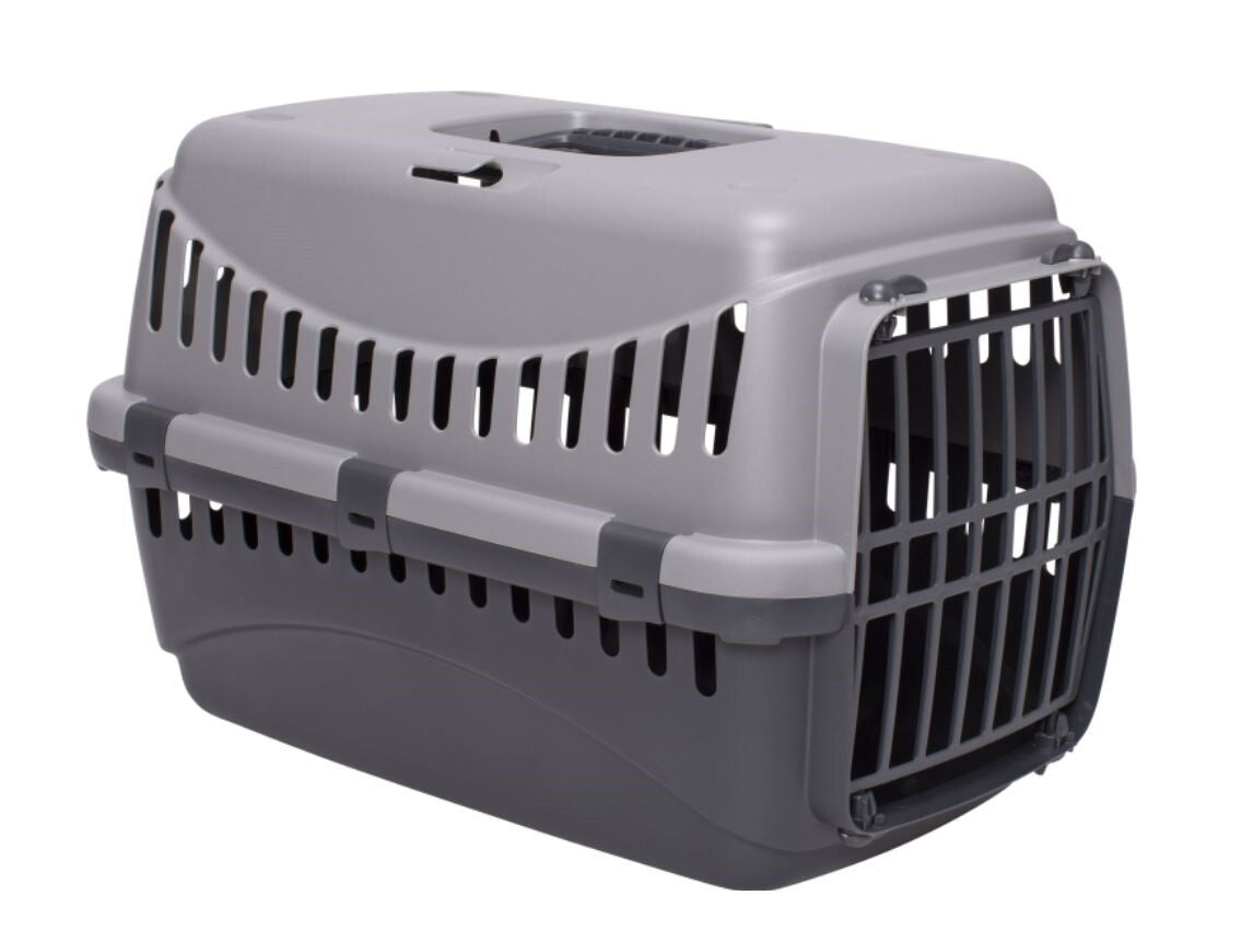 Cage Économique Grise Avec Porte De Plastique - Bergamo