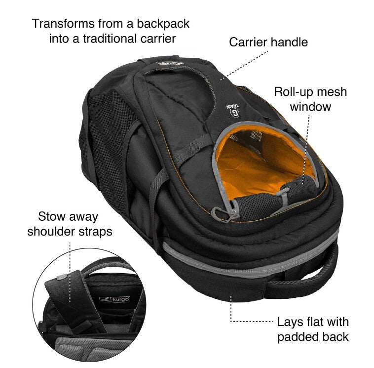 Sac Randonnée Rouge G-Train K9 Pour Chien Jusqu'à 25 Lbs - Kurgo