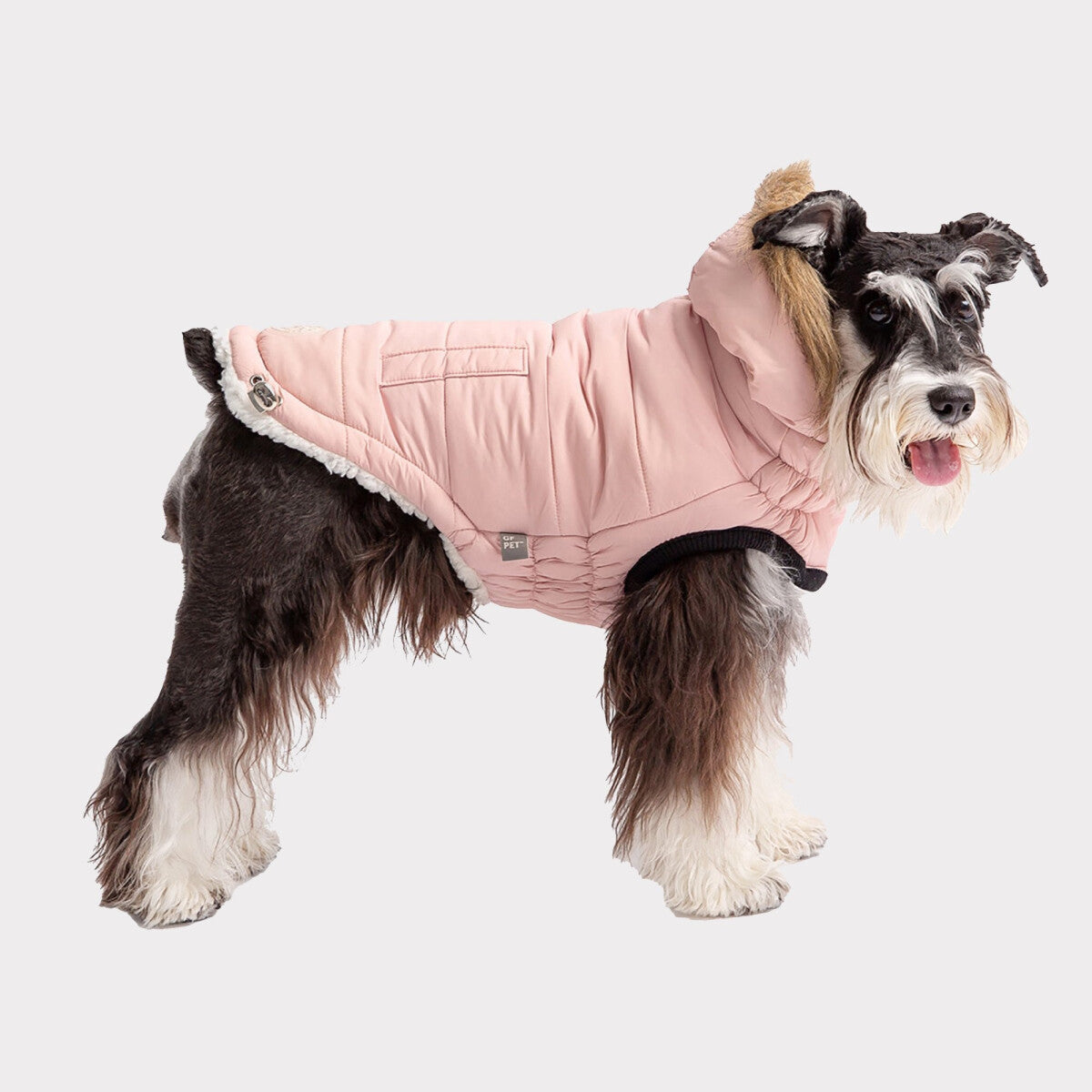 Manteau Parka Urbain Rose Pour Chien - Go Fresh Pet