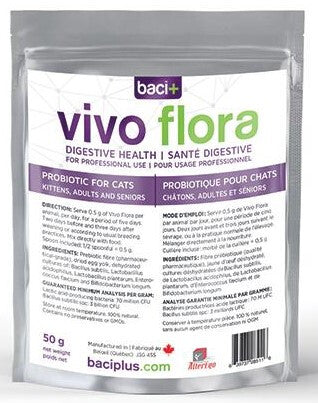 Vivo Flora Probiotiques Pour Chats 50g - Baci+