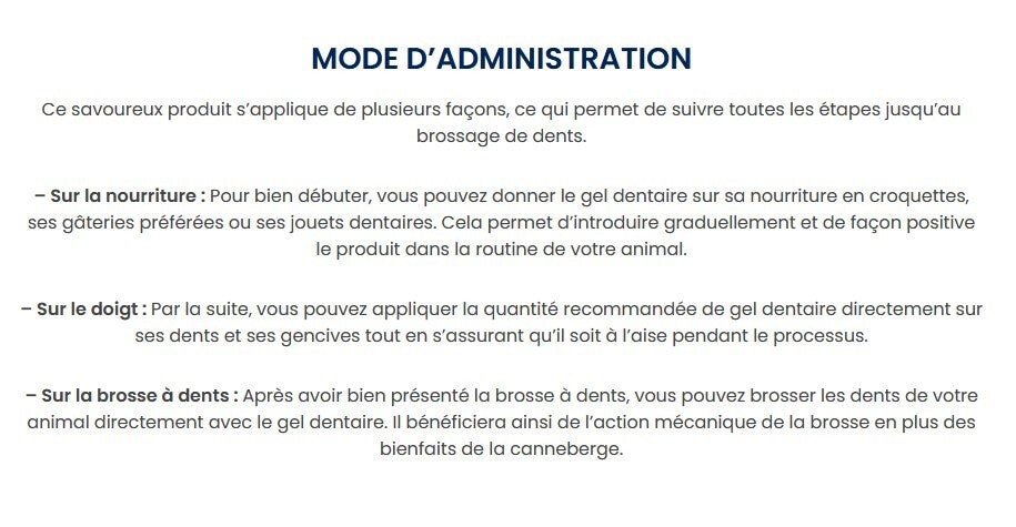  Gel Dentaire Aux Canneberges - Animora