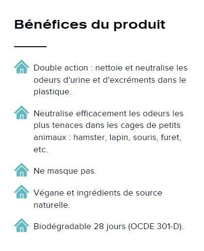  Neutralisant D'Odeurs Pour Cage De Petits Animaux - Purodora Lab