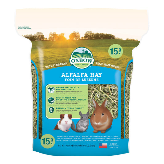  Foin D'Alfalfa Pour Petits Animaux Juvéniles 15oz - Oxbow