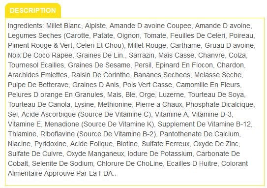  Nourriture Pour Perruches FRUITOMAX - Zoomax