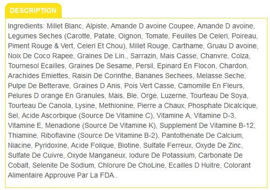  Nourriture Pour Perruches FRUITOMAX - Zoomax