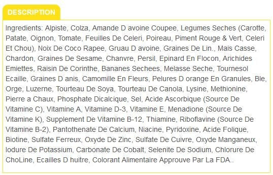  Nourriture Pour Serins FRUITOMAX - Zoomax