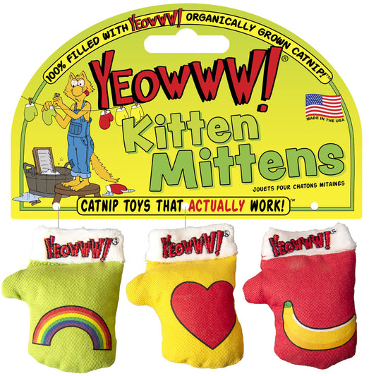  Ensemble De Mitaines à L'herbe A Chats - Yeowww!