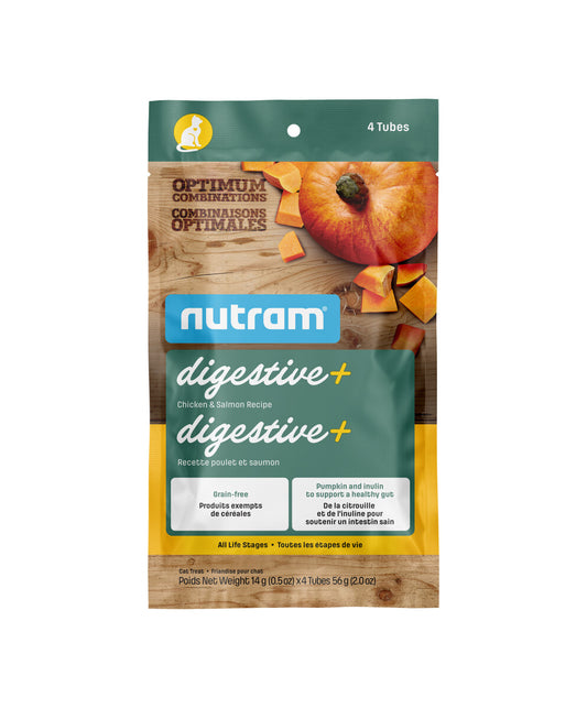  Friandise Crémeuse Pour Chats Au Poulet Et Au Saumon - Nutram Digestive +