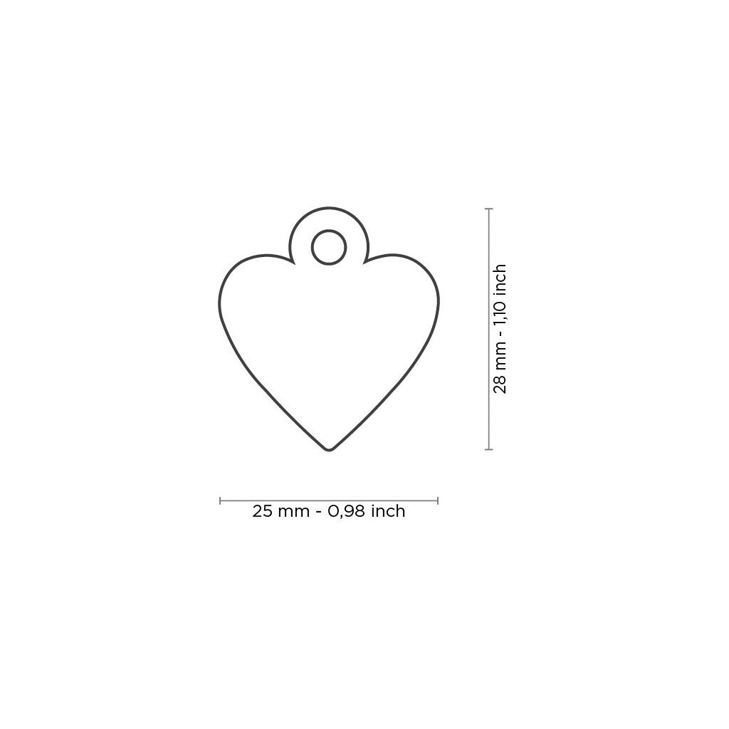  Médaille Pour Animaux Petit Coeur Rouge - MyFamily
