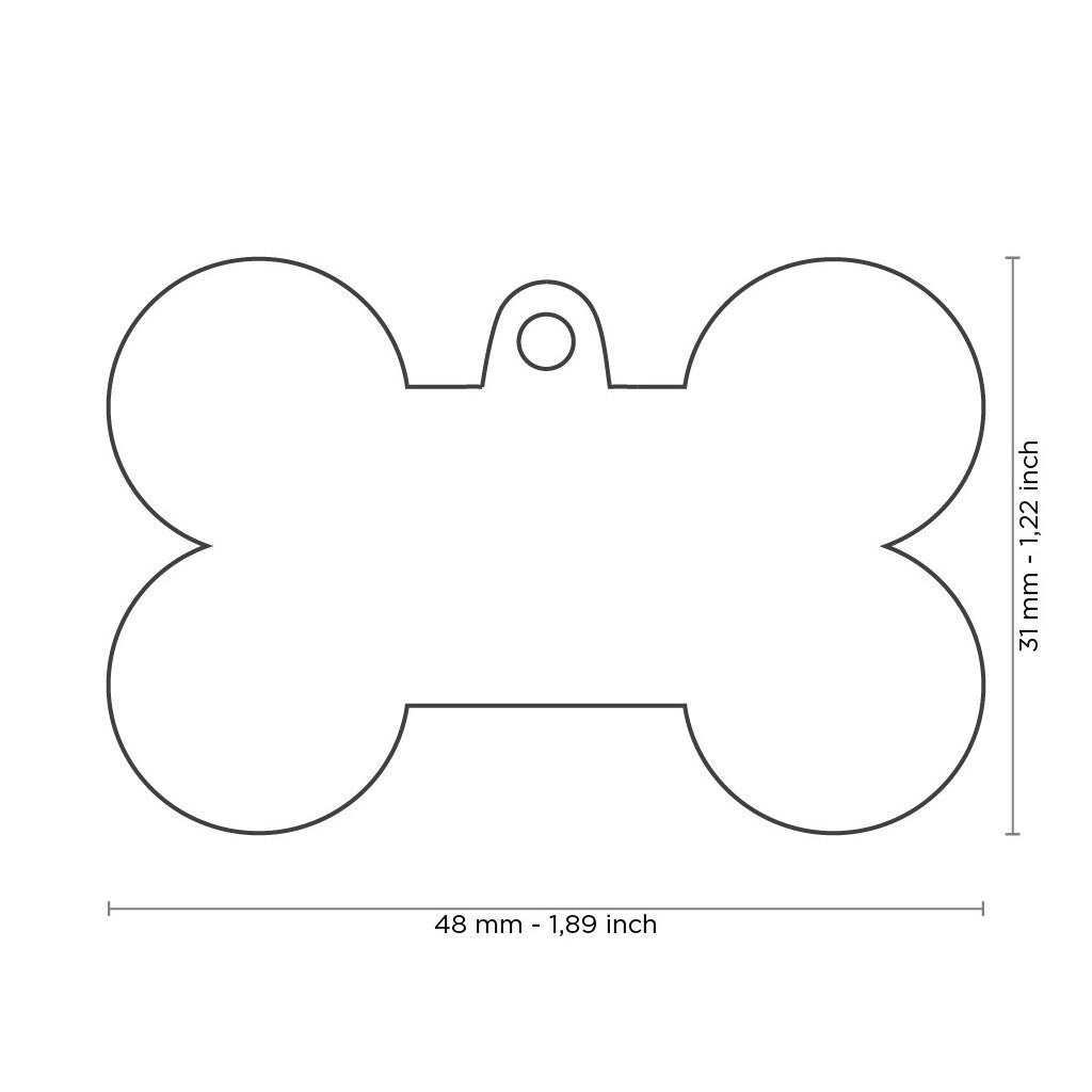  Médaille Pour Animaux X-grand Os Bleu - MyFamily