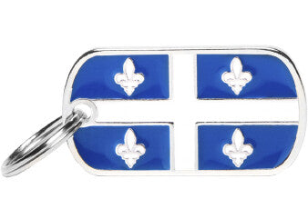  Médaille Pour Animaux Drapeau Québécois - MyFamily