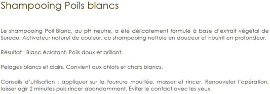  Shampoing Pour Chiens Et Chats à Poil Blanc - Biogance