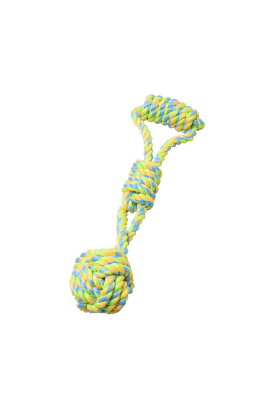  Corde Pomme Et Poignée Verte Et Jaune Pour Chiens - Büd'z