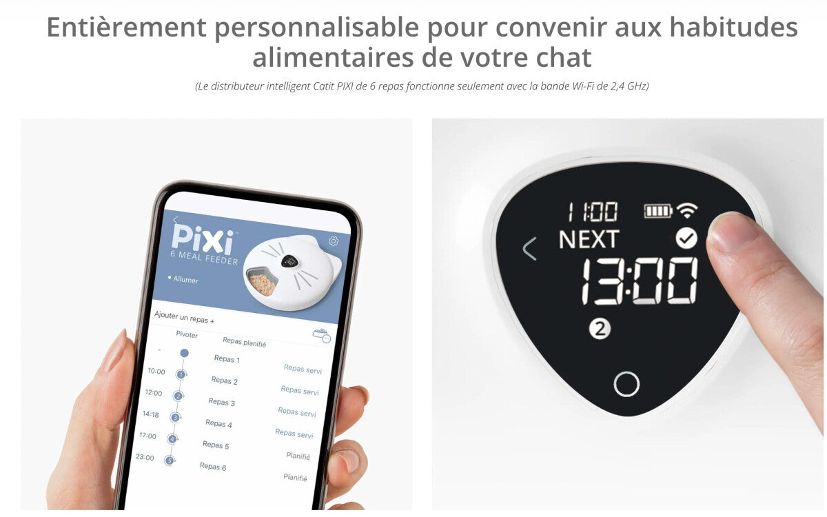  Distributeur Intelligent PIXI 6 Repas Pour Chats Et Petits Chiens - Catit