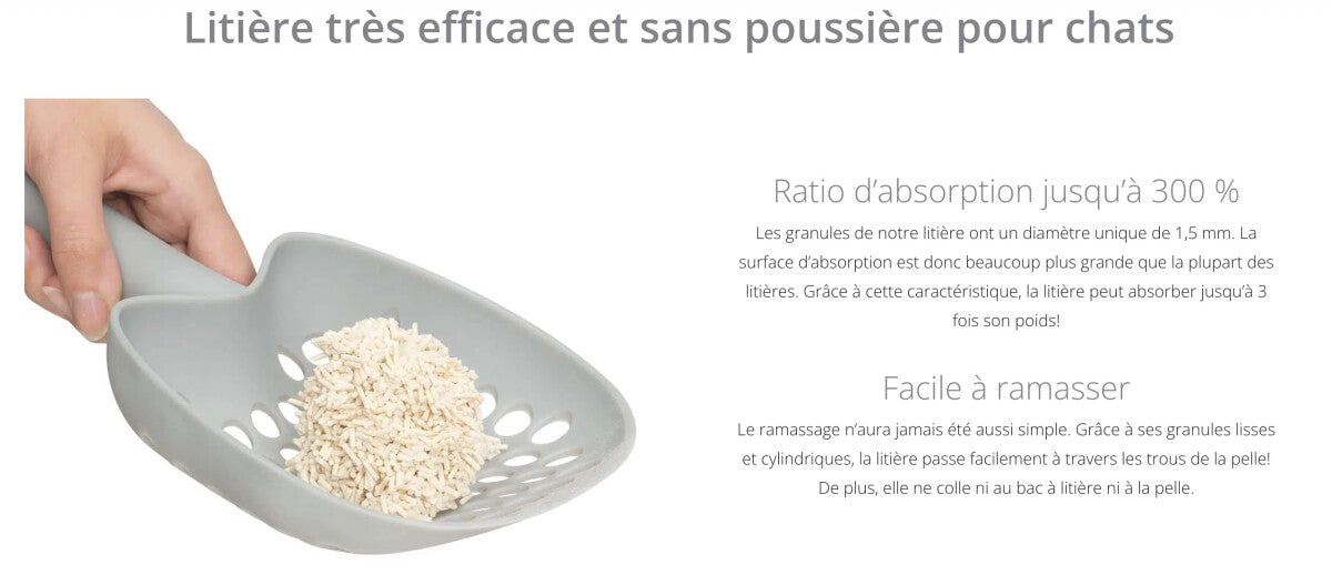  Litière à Bases De Cosses De Pois Go Natural Pour Chats - Catit