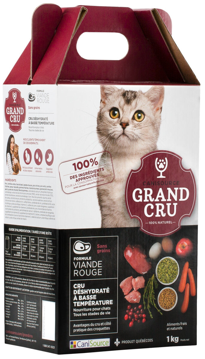  Nourriture Déshydratée Formule Viande Rouge Pour Chats - Grand Cru