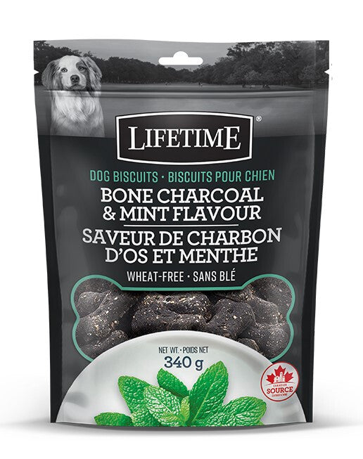 Biscuits Pour Chiens à Saveur De Charbon D'os Et Menthe - Lifetime