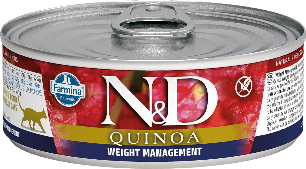  Nourriture En Boîte Contrôle Du Poids à L'agneau Pour Chats - Farmina Quinoa