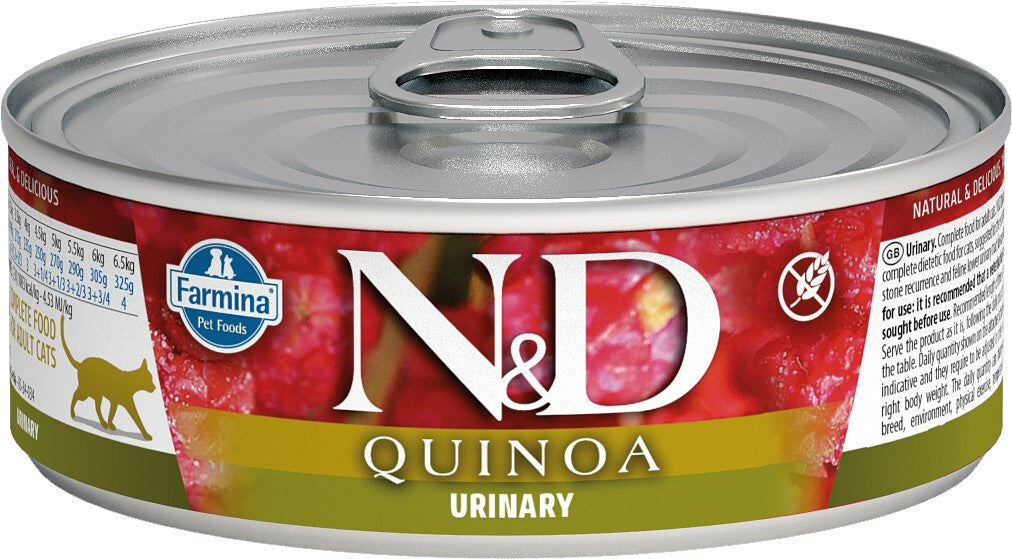  Nourriture En Boîte Urinaire Au Canard Pour Chats- Farmina Quinoa