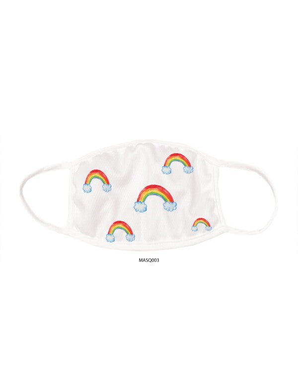  Masque En Tissu Antibactérien Lavable Avec Motif D'Arc-en-Ciel - Sarah Concept