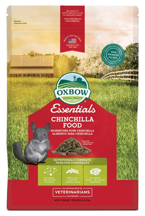  Nourriture Pour Chinchillas Et Dégus De Tout Âge - Oxbow Essentials