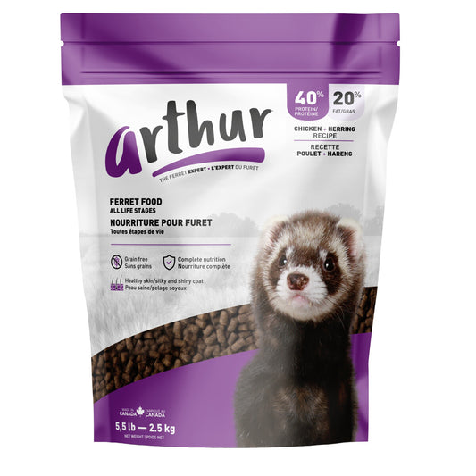  Arthur Ferret Nourriture Pour Furet Au Poulet Et Hareng 2.5kg