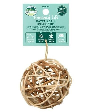  Balle En Rotin Pour Petits Animaux - Oxbow