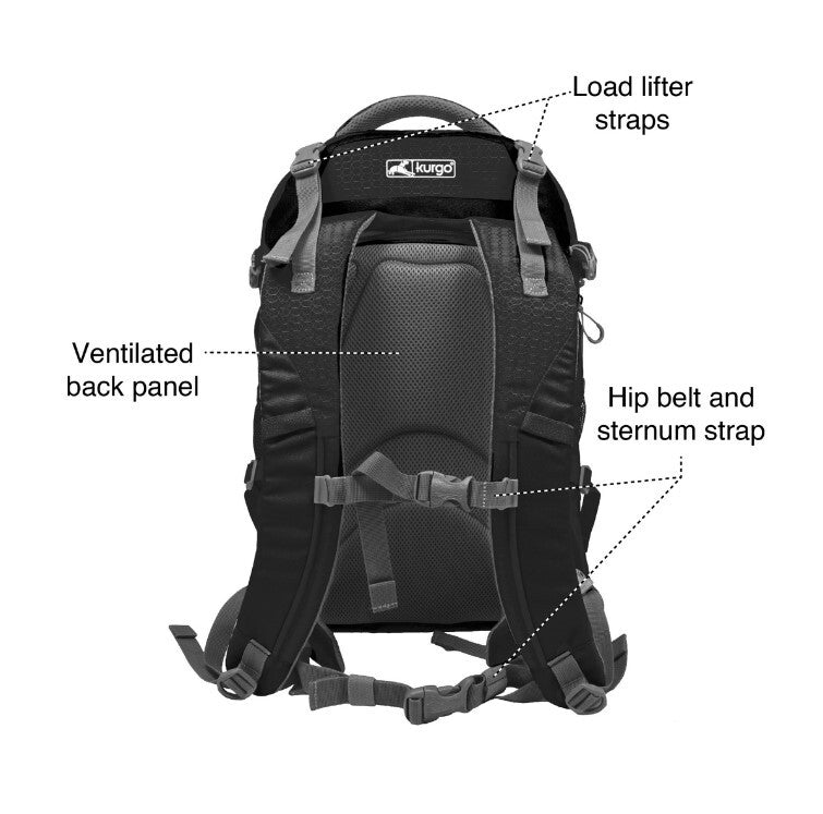  Sac Randonnée Rouge G-Train K9 Pour Chien Jusqu'à 25 Lbs - Kurgo