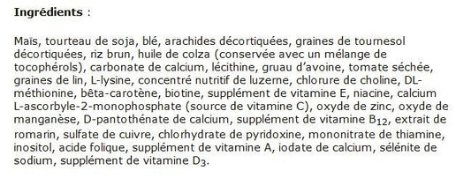  Nourriture Pour Perroquets - Tropican