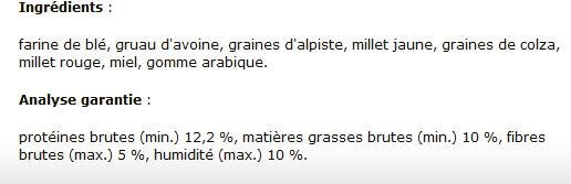  Bâtonnets à Becqueter Au Miel Pour Serins 60gr - Living World