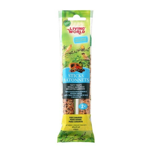  Bâtonnets à Becqueter Aux Fruits Sauvages Pour Serins 60gr - Living World
