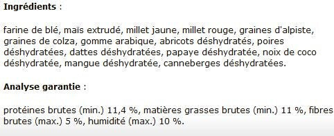  Bâtonnets à Becqueter Aux Fruits Sauvages Pour Pinsons 60gr - Living World