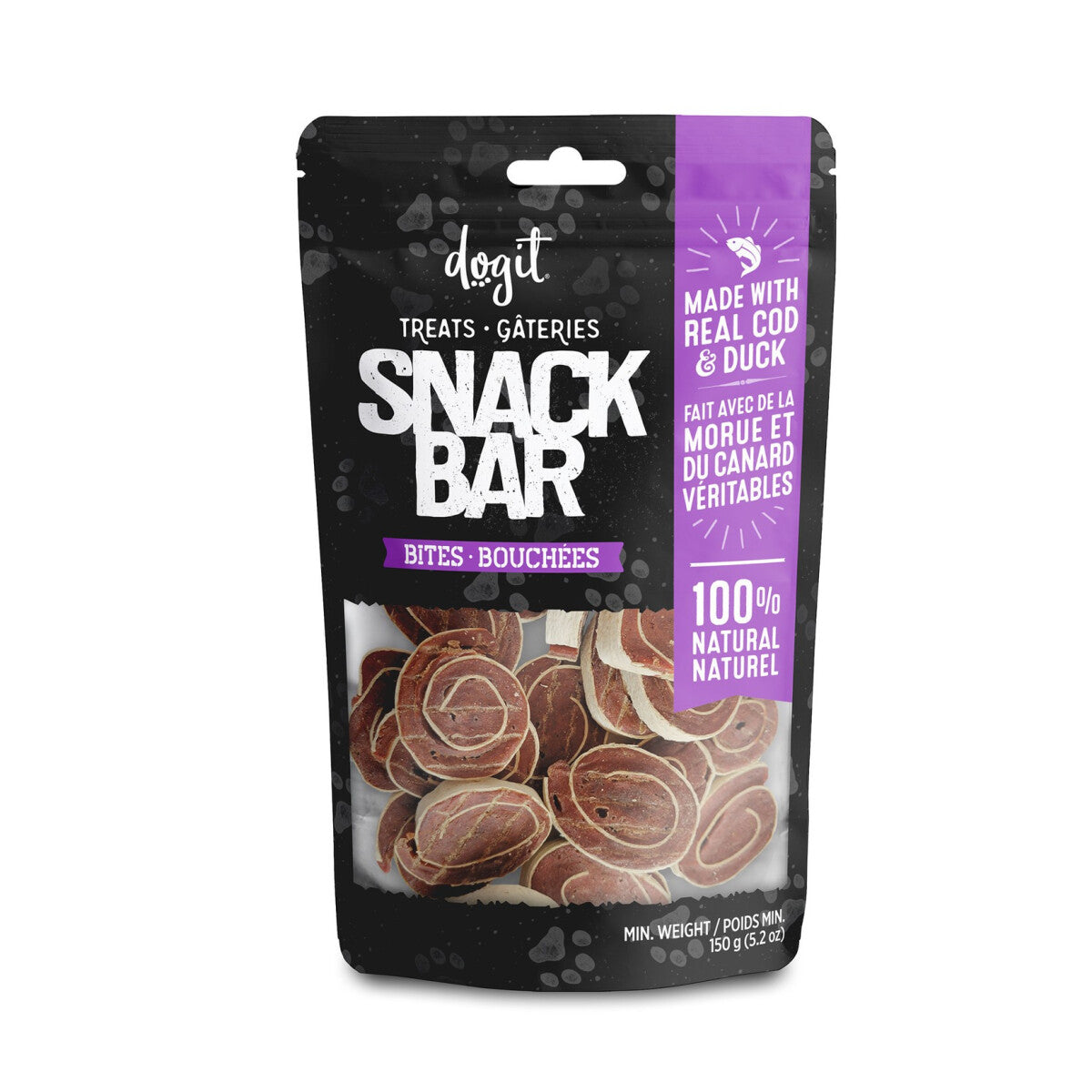  Gâteries Tendres Pour Chiens Au Morue Et Canard - Dogit Snack Bar