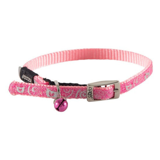 Collier Pour Chats Sparkle Rose Fermoir En Métal 10-12" - Rogz