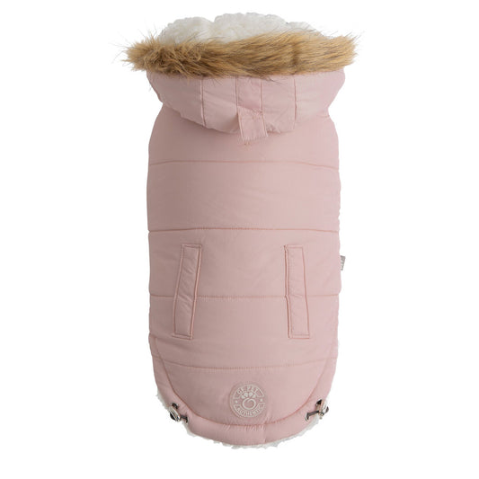  Manteau Parka Urbain Rose Pour Chien - Go Fresh Pet