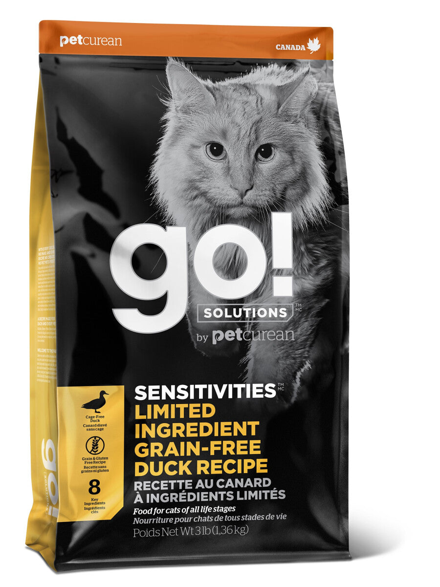  Nourriture Sans Grains Au Canard à Ingrédients Limités Pour Chats - Go ! Sensitivities