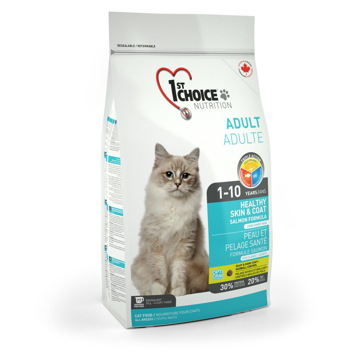  Nourriture Pour Chats Peau Et Pelage Au Saumon - 1st Choice