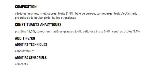  Bâtonnets à Becqueter Aux Fruits Des Bois Pour Perruches - Versele-Laga