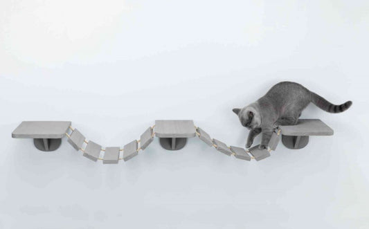  Échelle Grise En Bois Pour Montage Mural Pour Chats - Trixie