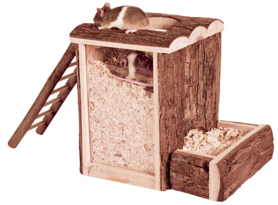 Tour à Creuser Avec Vitre Natural Living Pour Petits Animaux - Trixie