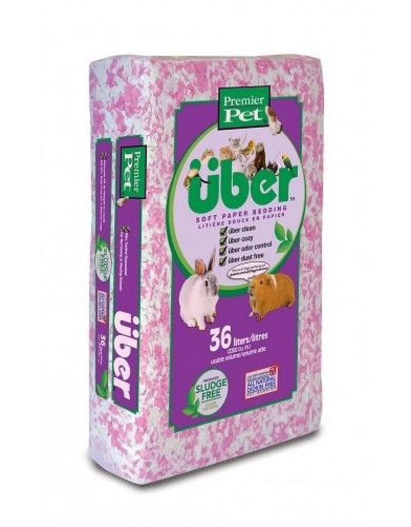 Litière De Papier Pour Rongeur 36L Rose - Uber