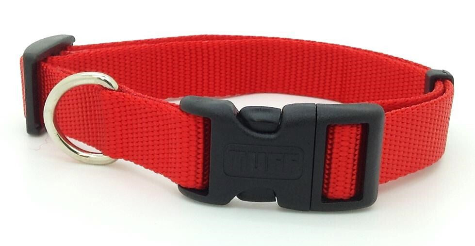  Collier Pour Animaux Ajustable En Nylon Rouge - Tuff