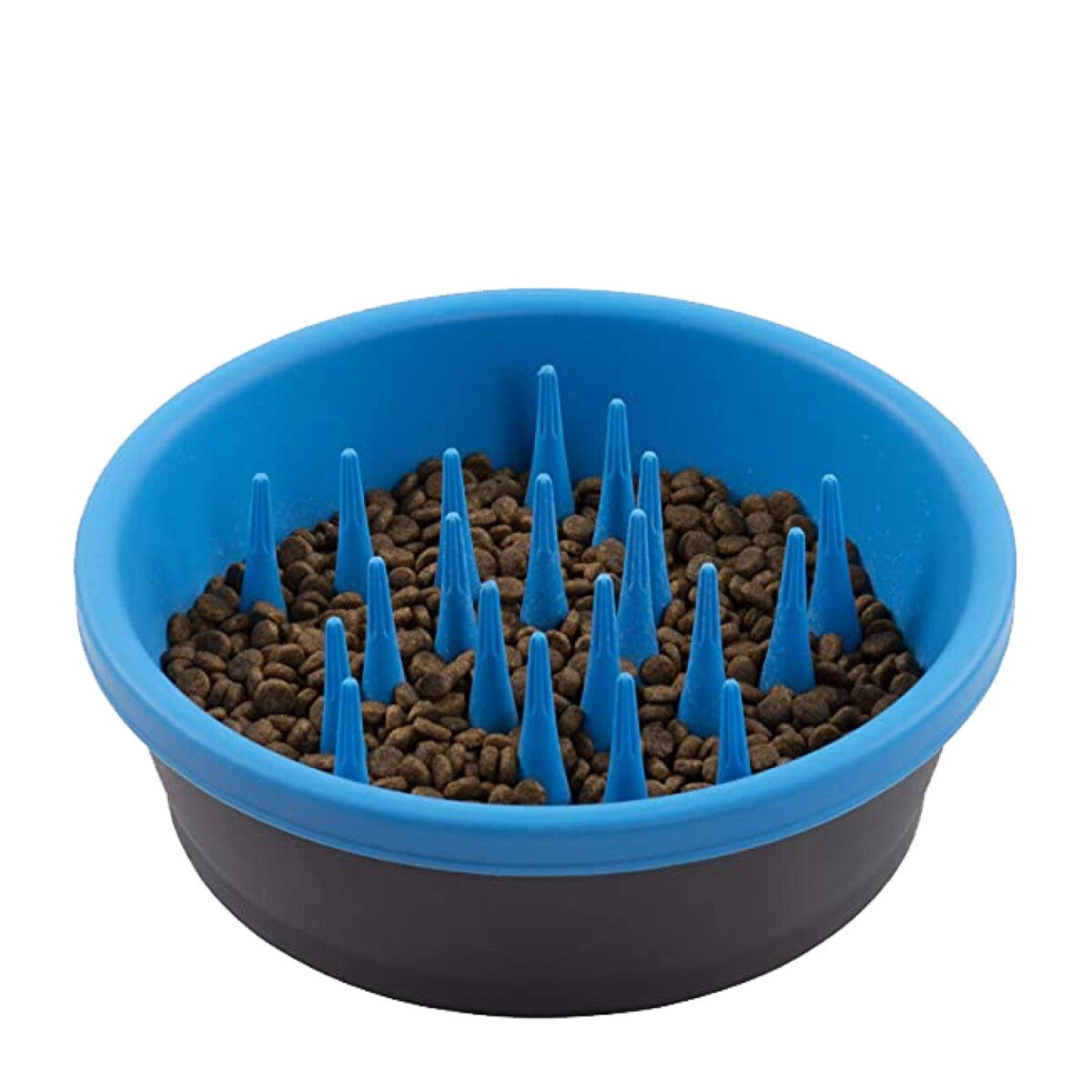 Bol Ralentisseur Bleu En Silicone Pour Chiens - Dexas