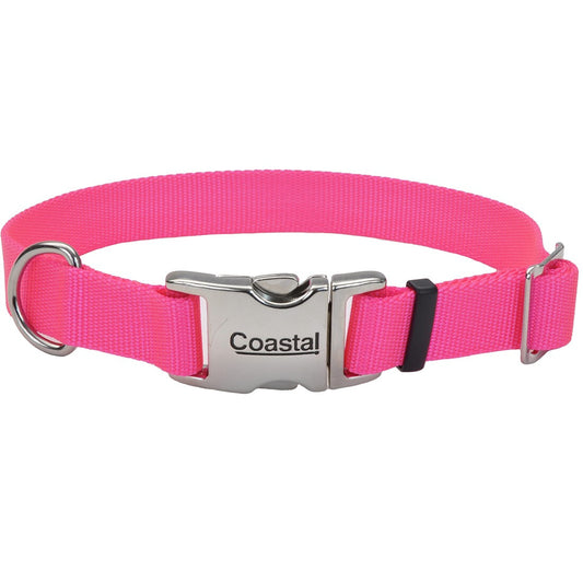  Collier Ajustable Rose Néon Avec Boucle De Métal - Titan