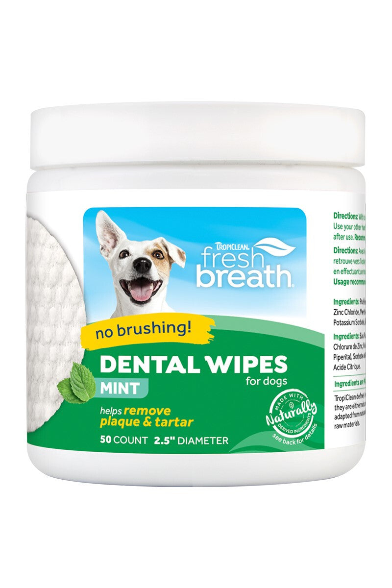  Lingettes Dentaires Pour Chiens Et Chats - Tropiclean